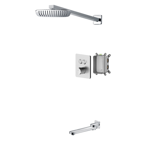 Rain Black Copper Shower Faucet System