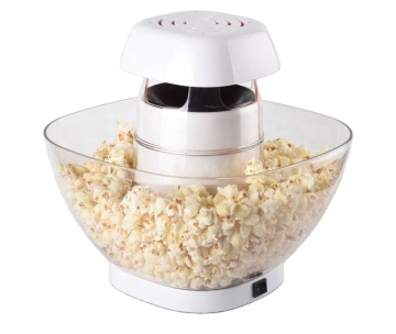hot air popcorn popper with a bowl