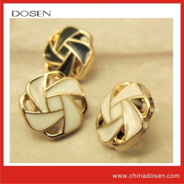 Light gold hang plating metal sewing buttons for police clothing,natural mother of pearl beads,button down collar shirts