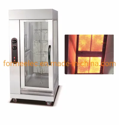 Duck Rotisserie 7.5kw Vertical Gas Chicken Rotisserie