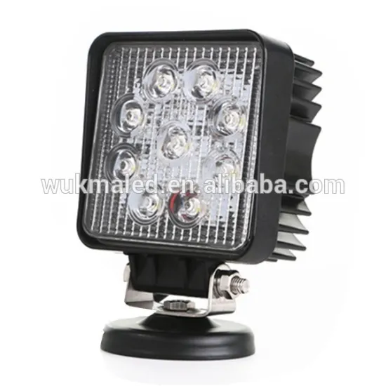 5 Inch Square 27W LED Work Light Lamp Bar for car,12 volt new 27w car led tuning light/ led work light for offroad vehicle