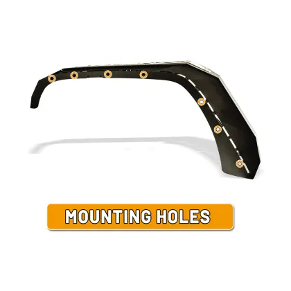 Jeep Wrangler JK Manufacturer Front Wheel Fender Flares