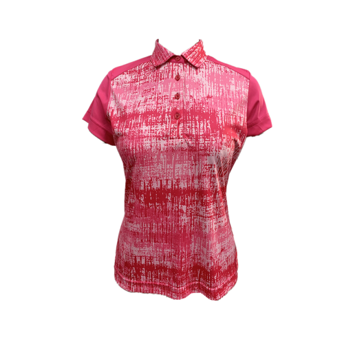 China Ladies knit digital print Polo shirt Supplier