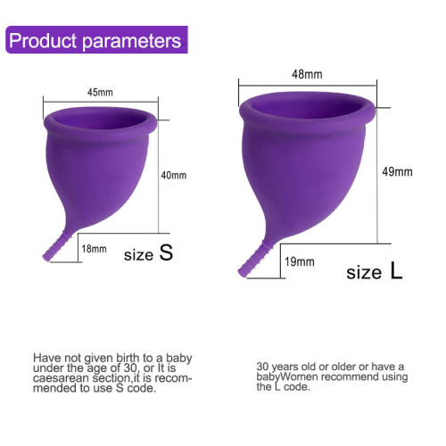 Tazza mestruale in silicone medica personalizzata