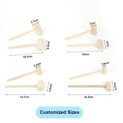 Mini mallet seafood lobster hardwood hammer crafts