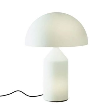 Modern Nordic Luxury LED Glass Table Lamp with Round Shade for Living Room Decor