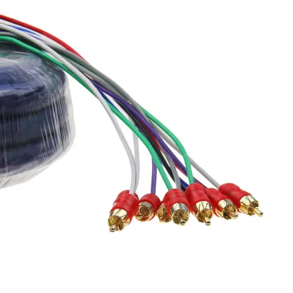 8 Male to 8 Male RCA Cable - Pro Audio Snake Cable for Home Audio