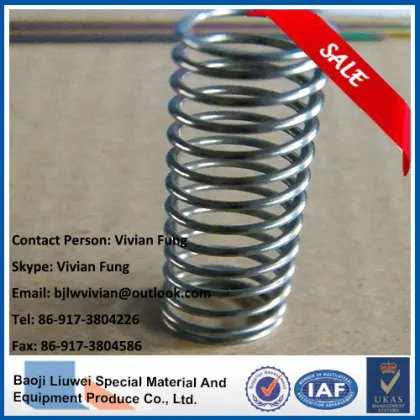 high quality titanium spring from baoji liuwei