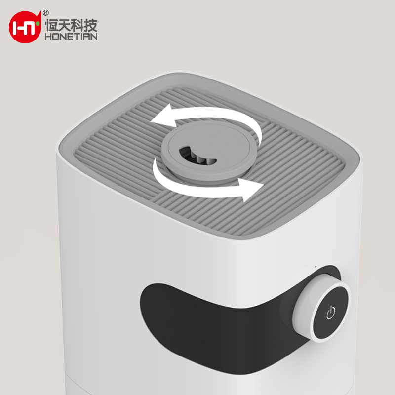 HONETIAN 6 gears mist volume humidity setting sleep mode 8 timer custom colors plastics quiet forlarge room tower humidifiers