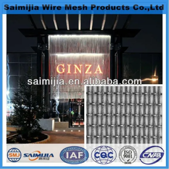 shopping decoration use Curtain wall metal mesh