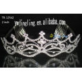 Novia Tiara corona con peines de ambos lados