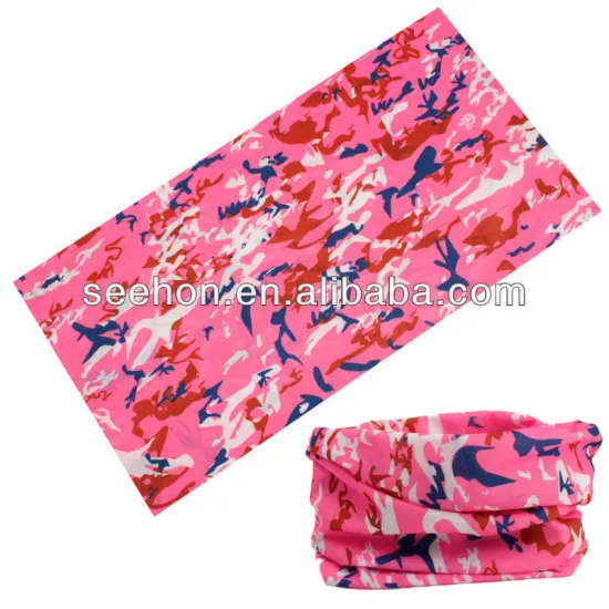 pink ground camouflage headwear