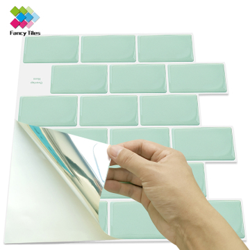 Kertas dinding 3d Peel and Stick Tile Backsplash Kitchen