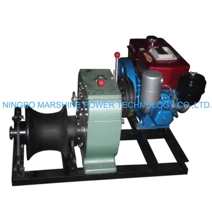 5T Diesel Engine Power Cable Winch