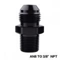 Universal AN8 Straight Male to 3/8"NPT adapter connector