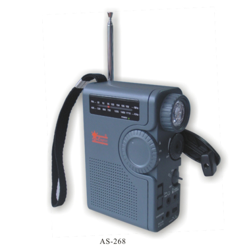 Dynamo Am/fm Radio With Emergency Led Light (as-268), High Quality ...