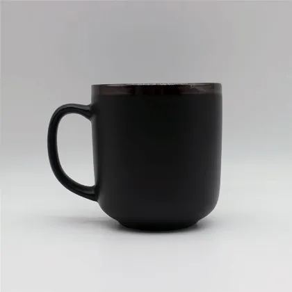 Unique Design Black Ceramic Tableware With Glaze Edge