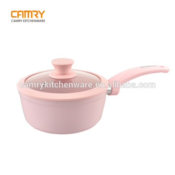 Forged Aluminum Pink Ceramic Coating Sauce Pan