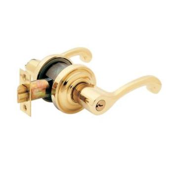 Classic Polished Brass  Entry Lever