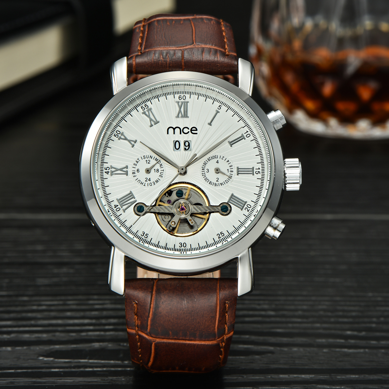 oem classic winner skeleton automatic mechanical men watch