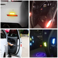 4Pcs/Set Car Open Reflective Tape Warning Mark Night Driving Safety Lighting Luminous Tapes Accessories Car Door Stickers