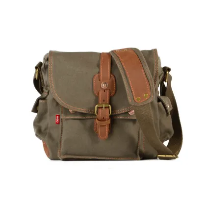 Men Messenger Bag Small Canvas Shoulder Bag