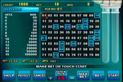 GSE Happy Keno Game Board