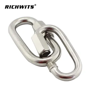 stainless steel 304 quick link hook dog lead carabiner buckle snap hooks