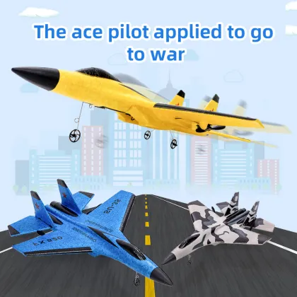 2.4G Children's Electric Remote Control Oversized Fighter Aircraft Model and Glider Toy