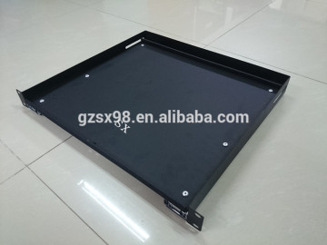 sliding keyboard shelf for amp rack case