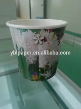 Custom Logo Printed Big Flower Paper Pot Cover