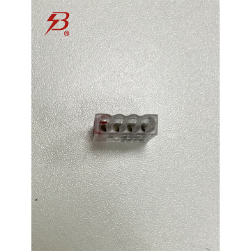 compact splicing push wire connector for down light