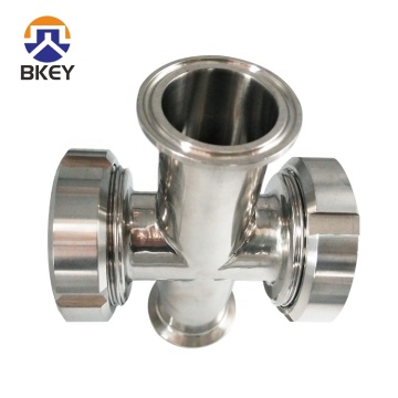 Stainless Steel Four Way Cross Sight Glass for Tank