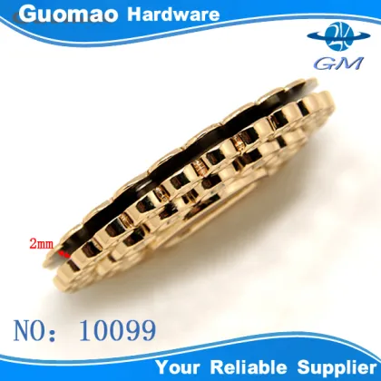 2016 round golden flower shape dot woman bag and wallet twist lock