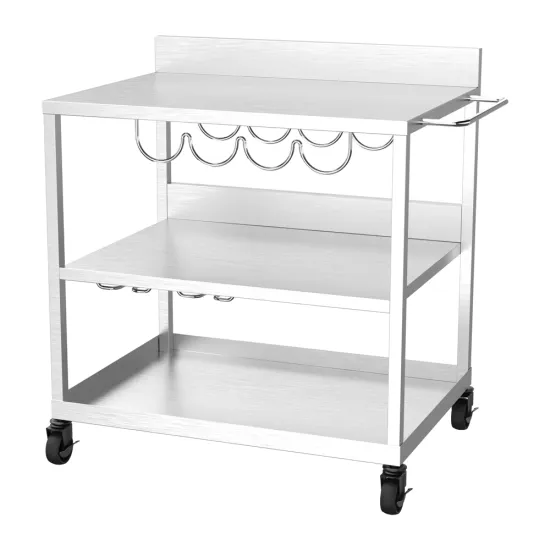 Outdoor Gas Barbecue Grill Trolley