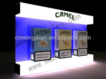acrylic tobacco glorifier display, custom plastic cigarette led display stand
