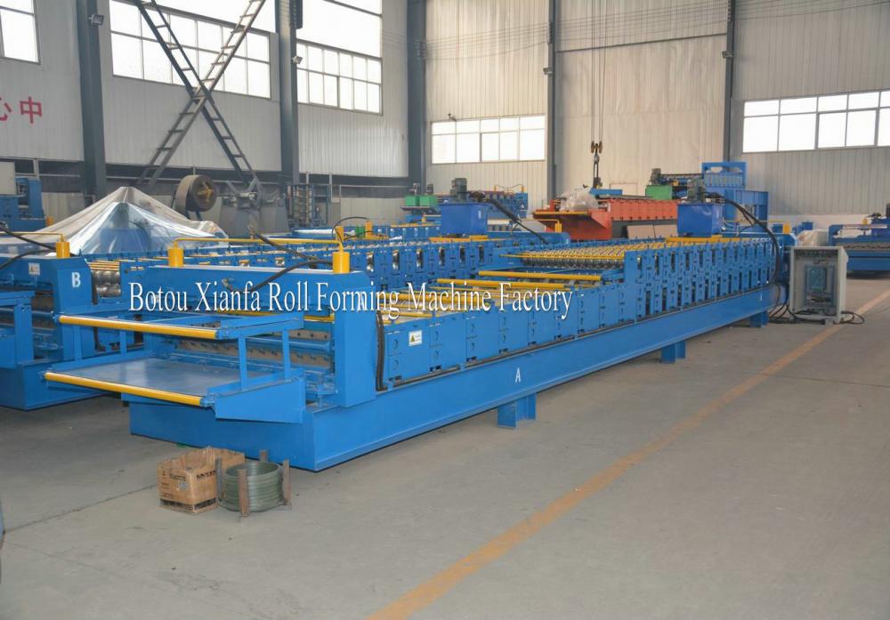 Building Material Double Decker Roof roll Forming Machine