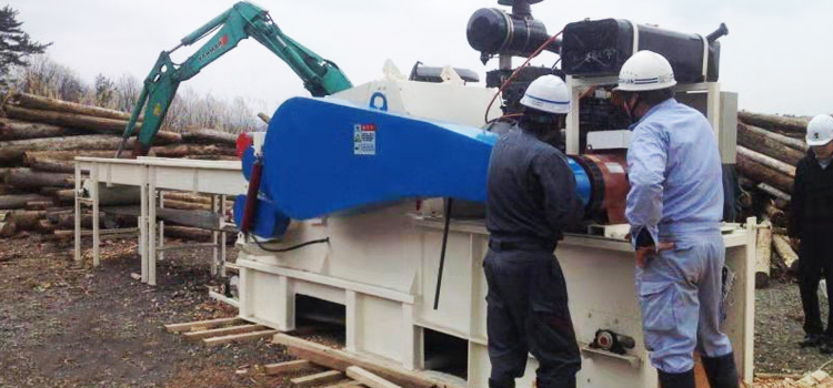 Large Capacity Drum Wood Chipper - Wood Logs Chipping Machine