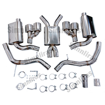 Passend für Mercedes Benz R230 SL55 AMG 02-08 Achsenrücker Auspuffanlagenquad Ovaler Spitze