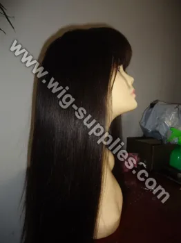 Top quality full lace wig human hair virgin brazilian light brown swiss lace