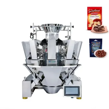 Automatic Multihead Weigher Chocolate Food Packaging Machine - 10g/100g/500g Chips & Granule Weighing & Packing