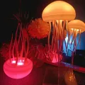 Lámpara de escritorio de medusas moderna con función de luz nocturna LED