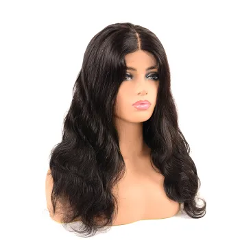 Top Fashion Blonde Bang Full Lace Best Afro Black Woman Short Human Hair Wig