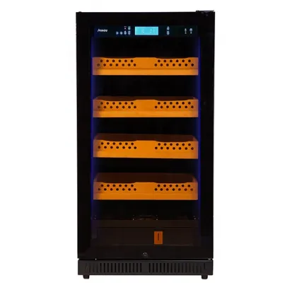 800 Cigars Wooden Shelved Freestanding Cigar Humidor & Refrigerator