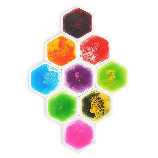 Customizable Imagination & Sensory Development Kids' Liquid Tiles Mat: Combinable Colors for Integrated Training