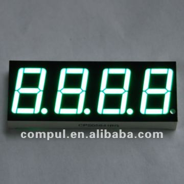 0.56 Inches 4 Digit 7 Segment Ultra Bright Green LED Numeric Display