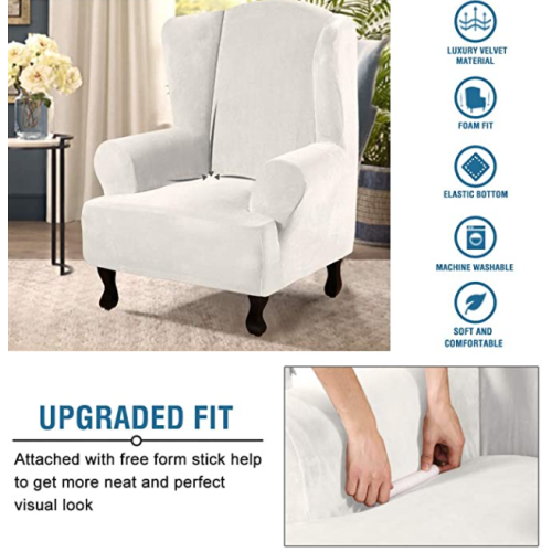 Premium Wing Chair Slipcover
