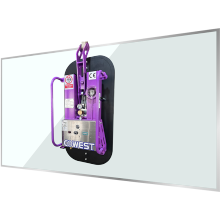 Professionele batterijvacuüm lifter voor 750 kg glas