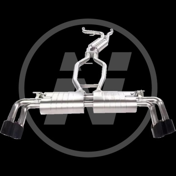 Échappement catback pour Porsche Cayenne 958 4.8 2010-2016 Échappement du système de catback en acier inoxydable et en acier inoxydable 304