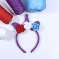 Wholesale Unicorn crochet hair hoop for Kids